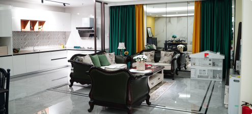 今朝装饰老房装修客厅样板间